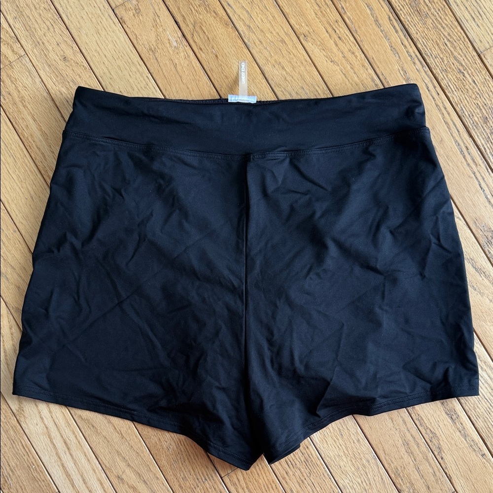 Lands' End Women's Classic Black Swim Shorts - Picture 3 of 6
